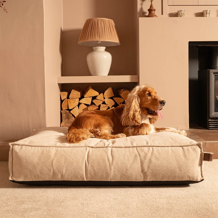 Fantail Mattress Stargaze Mellow Oat Beige Dog Bed